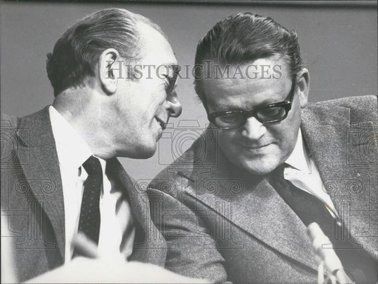 1971 Press Photo Danish Prime Minister HIlmer Baunsgaard's Coalition Resigns - Historic Images