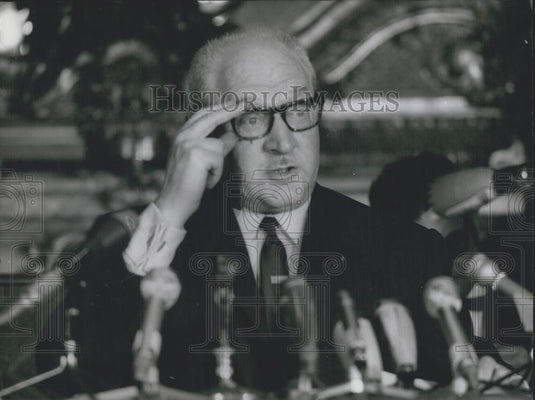 Press Photo Guy Mollet Former Prime Minister France - Historic Images