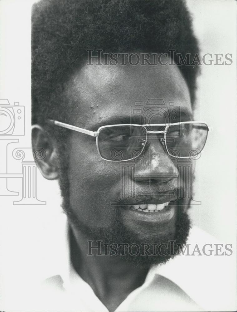 1975 Press Photo Papua New Guinea Secessionist Leader Leo Hannet - Historic Images