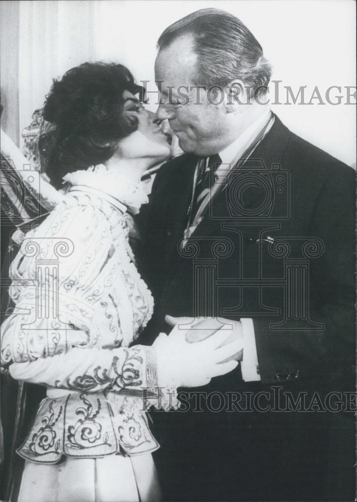 Press Photo West German Chancellor Willie Brandt - Historic Images