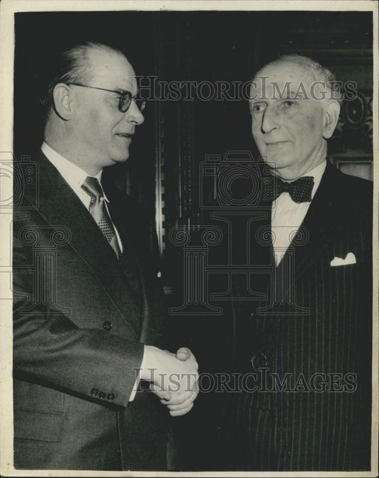 1954 Press Photo Georg Zinn, President of West German Upper House &Lord Reading - Historic Images