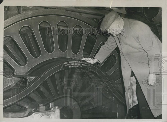 Press Photo WG Sheen, ISlington, Stirling No 1 Class Engine, Exhibition - Historic Images