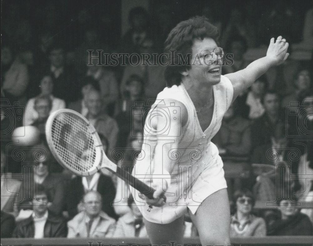 1978 Press Photo Billie Jean King, Wimbledon - Historic Images