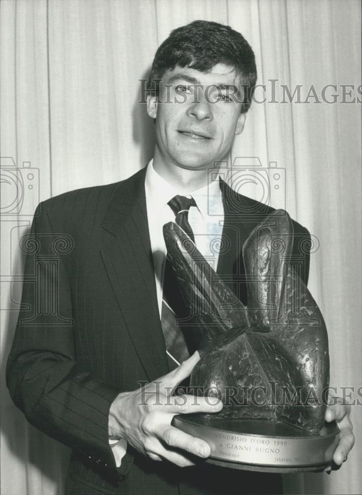 1991 Press Photo Gianni Bugno,Italian Cycling-Professional - Historic Images