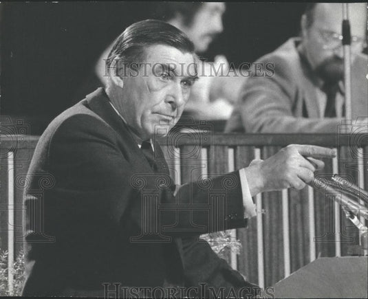 1980 Press Photo Scottish Miner's Leader Michael McGahey - Historic Images