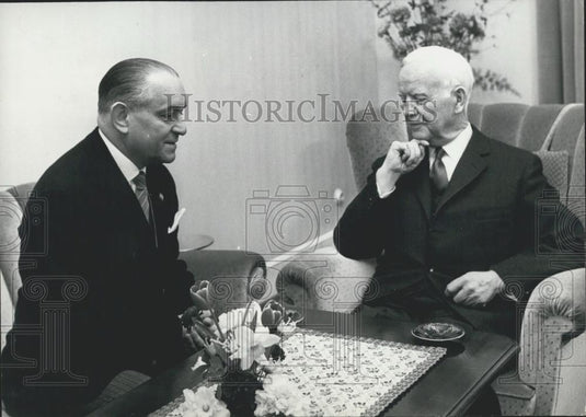 1963 Press Photo German Pres Maltese-Help-Service & Dr. Heinrich Lubke - Historic Images