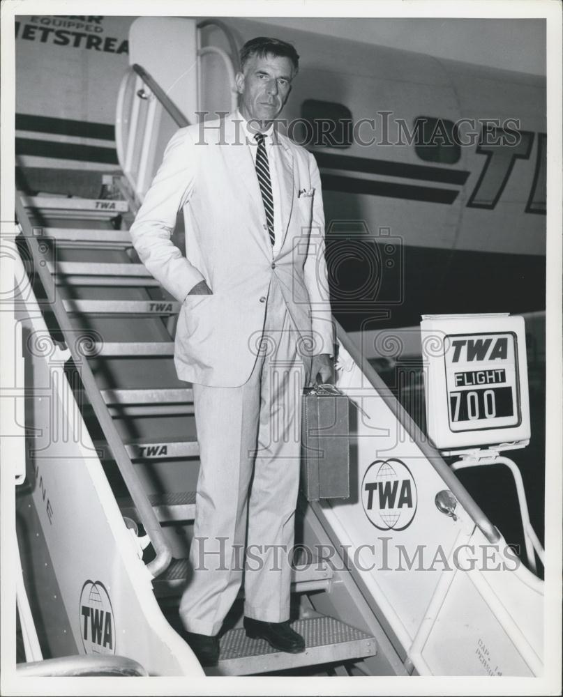 1961 Press Photo U.S. Ambassador to India ,John Galbraith - Historic Images