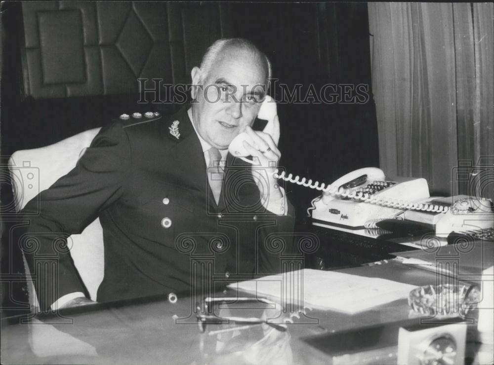 1972 Press Photo President Of Argentina General Agustin Lanusse - Historic Images