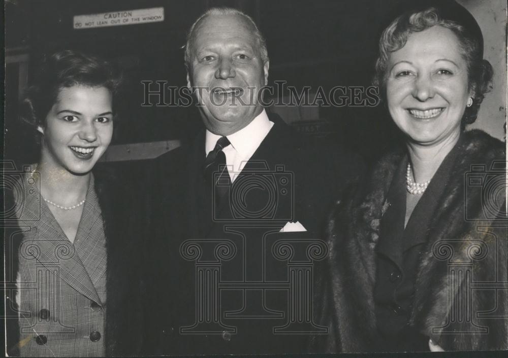 1957 Press Photo Newly Appointed High Commissioner George Drew Wife Fiorenza - Historic Images