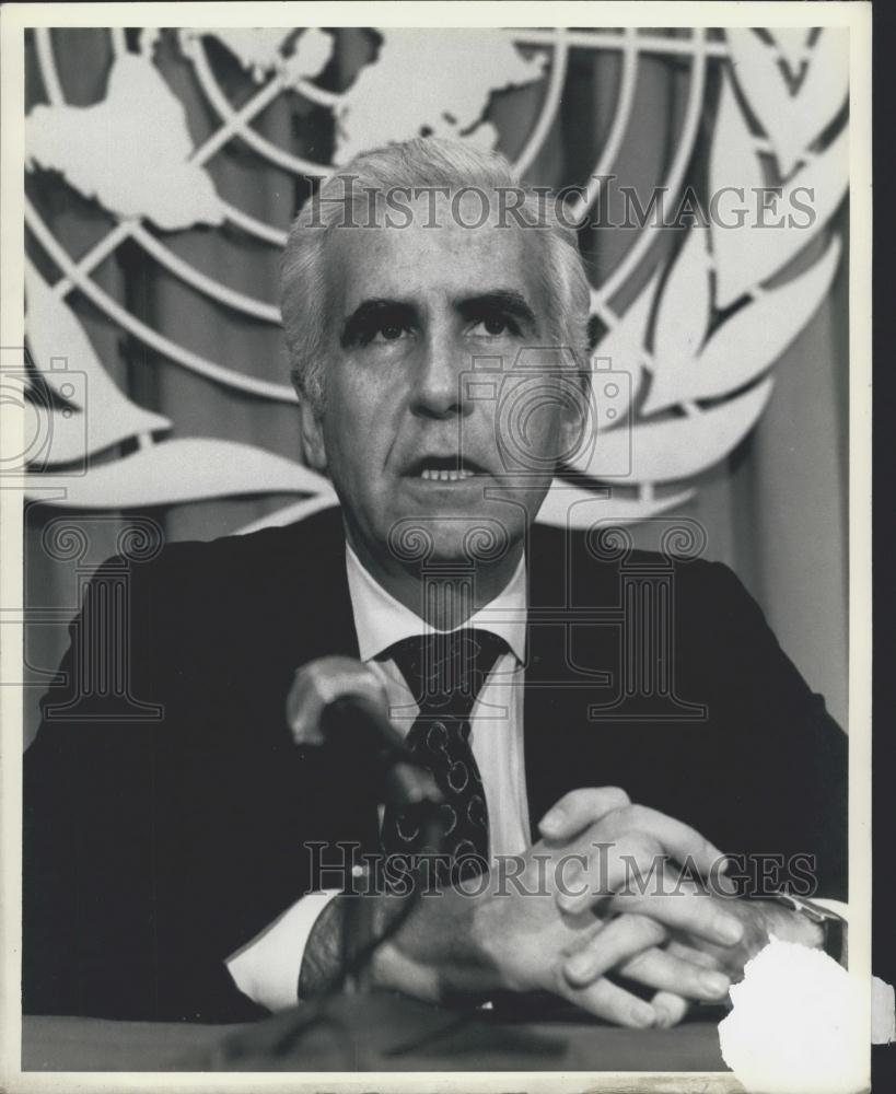 1978 Press Photo Carlos Ortiz de Roxas, Disarmament Conference - Historic Images