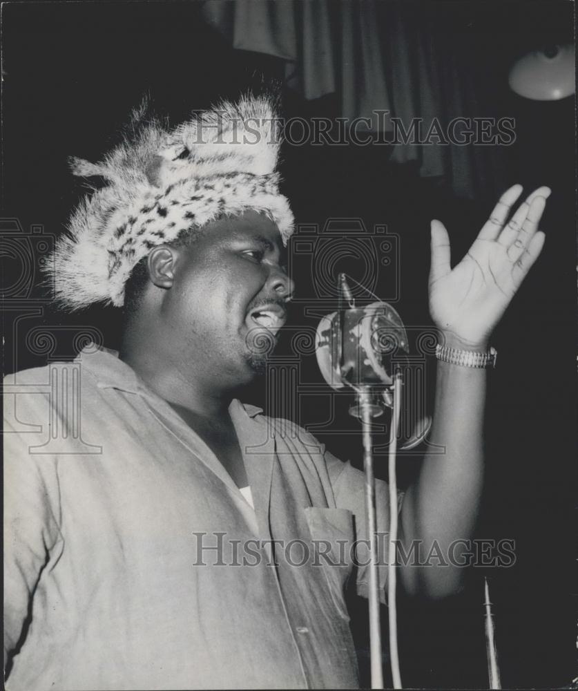 1974 Press Photo Joshua Nkomo, President, Zimbabwe African People&#39;s Union - Historic Images