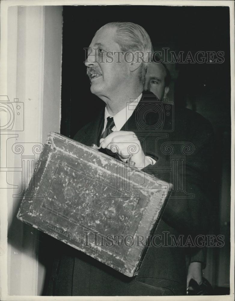 1956 Press Photo Harold Macmillan, The Chancellor Of The Exchequer - Historic Images