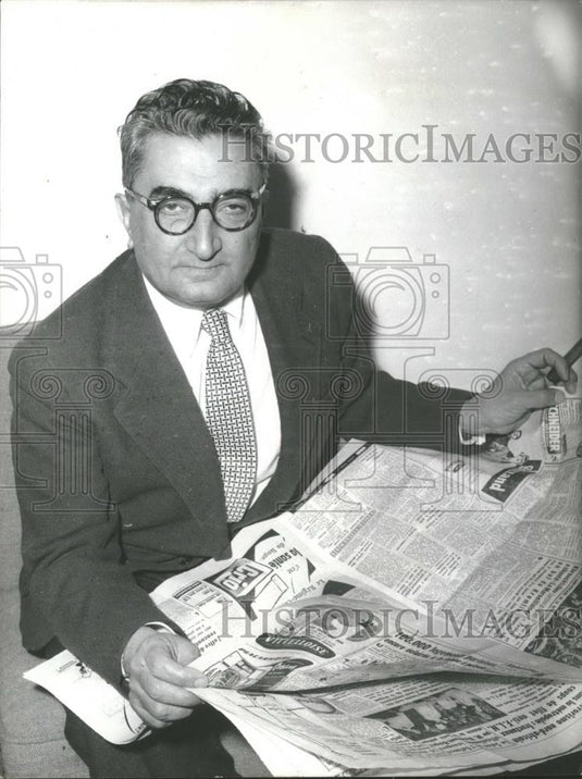 1957 Press Photo Iran Minister of War General Ahmed Vososgh - Historic Images
