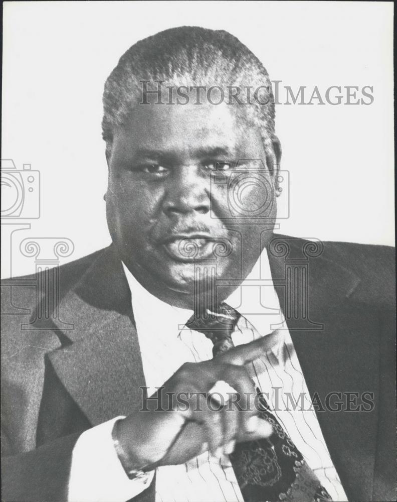 Press Photo Joshua Nkomo, President, Zimbabwe African People&#39;s Union - Historic Images