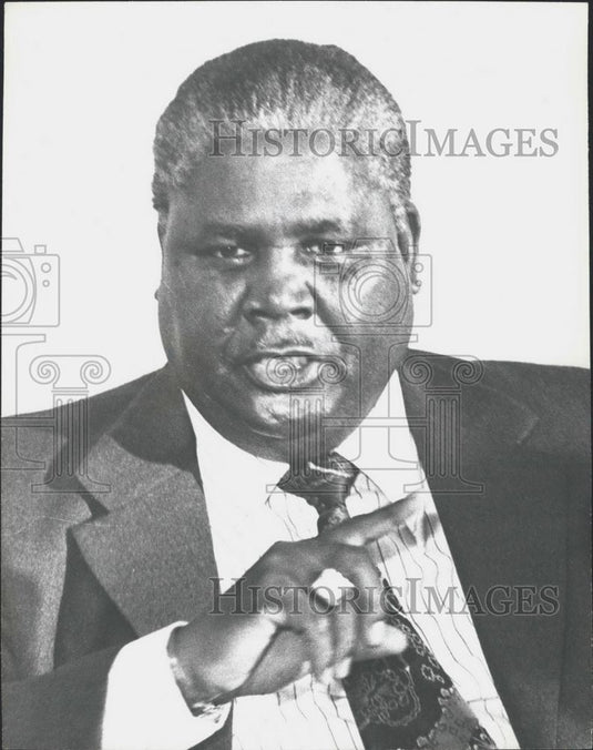 Press Photo Joshua Nkomo, President, Zimbabwe African People's Union - Historic Images
