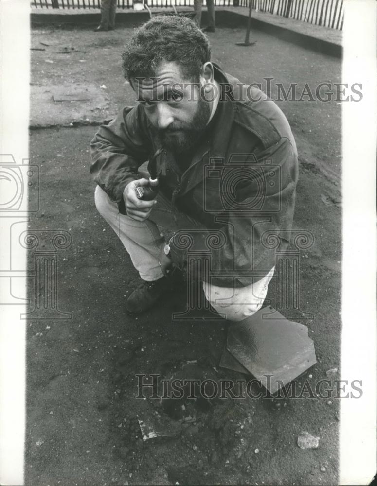 1970 Press Photo Archaeological dig at Greenwich - Historic Images