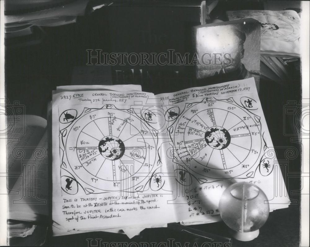 Press Photo Horoscope For Field Marshal Montgomery Made Mr. Tucker - Historic Images