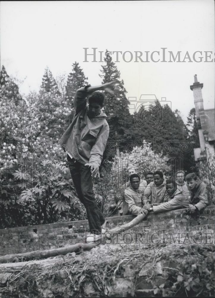 Press Photo African men in training at Outward Bound school - Historic Images