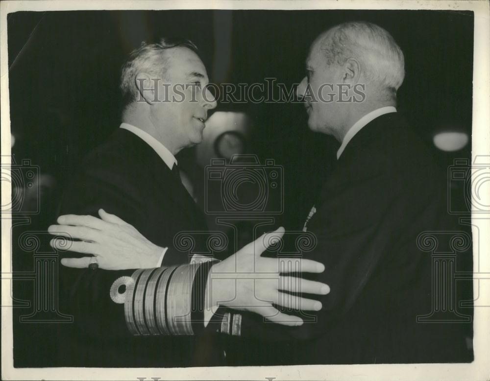 1957 Press Photo Lord Mountbatten NATO Autumn Maritime Exercise - Historic Images