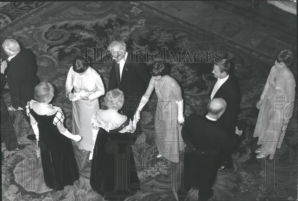 1969 Press Photo Dinner Reception For Nobel Prize Winners at Royal Palace - Historic Images