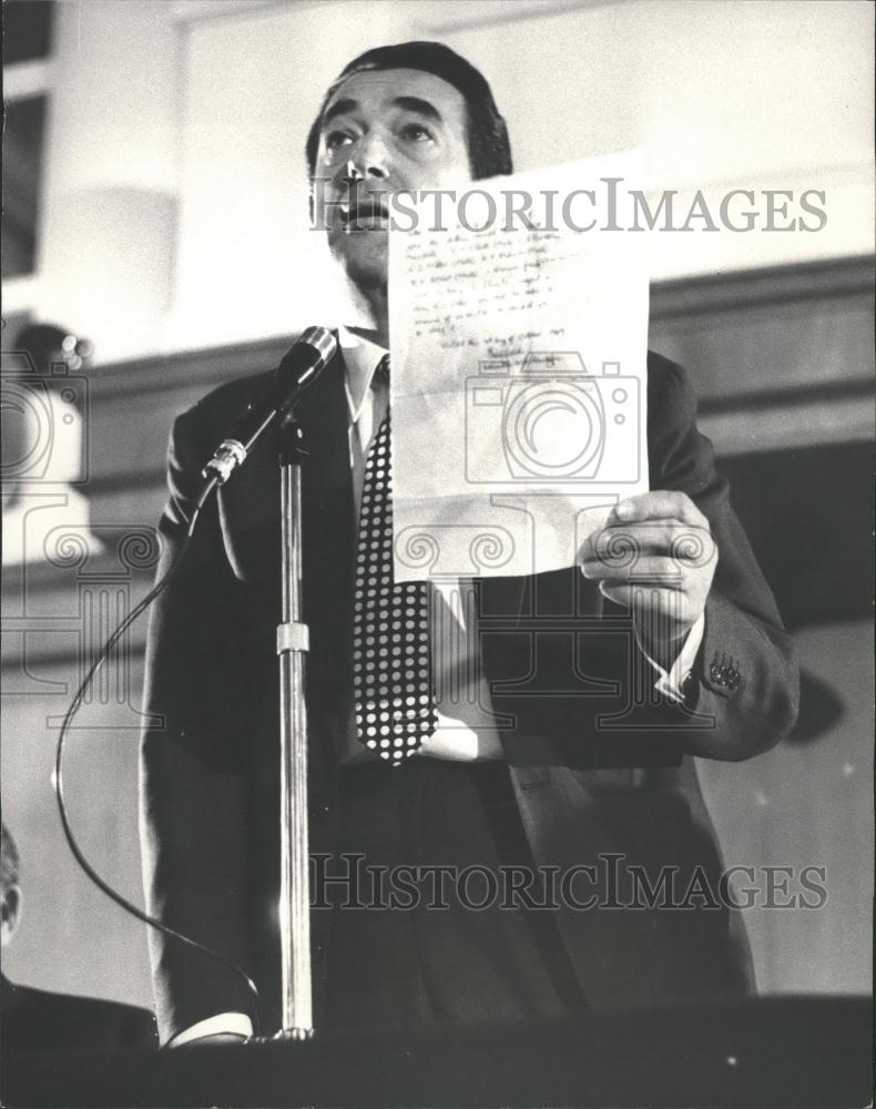 1969 Press Photo Millionaire Labour MP Robert Maxwell - Historic Images
