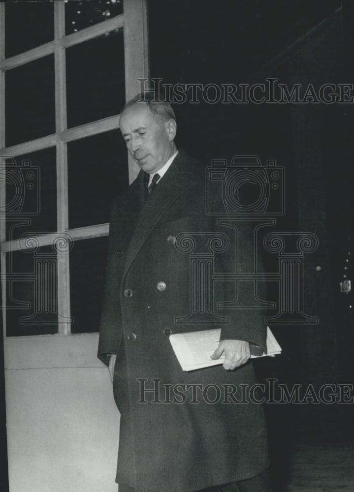 1960 Press Photo M. Pinay French Minister OF Finance - Historic Images