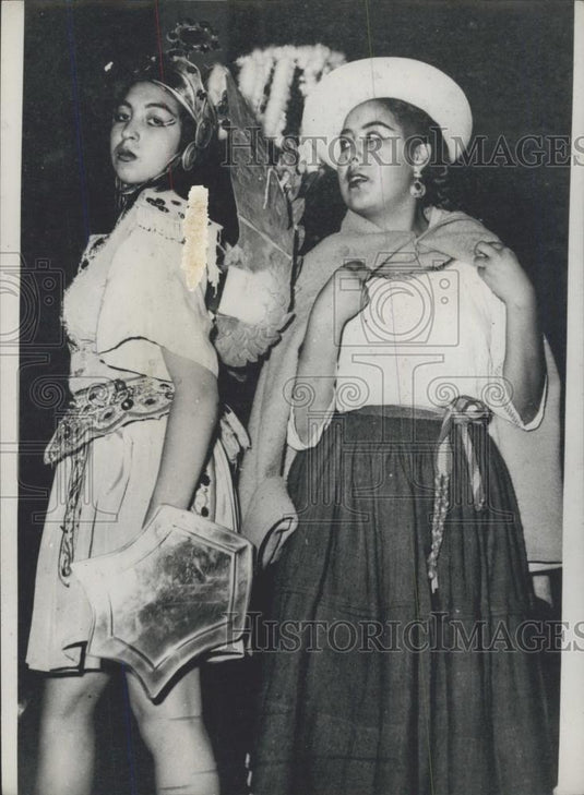 Press Photo "Indian Supay" is protected by Archangel Michael in a play - Historic Images