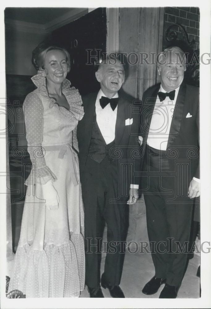 1971 Press Photo Australian Prime Minister William McMahon, Sonia, Edward Heath - Historic Images