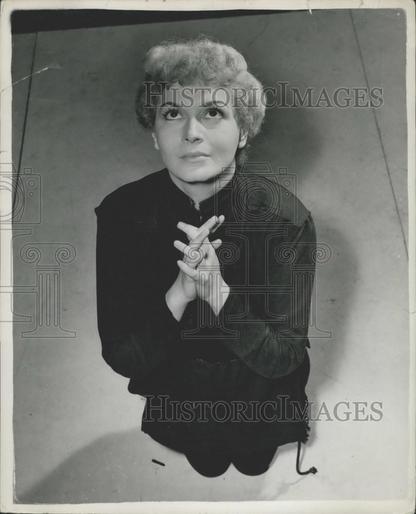 Press Photo Actress Eva Bartok - Historic Images