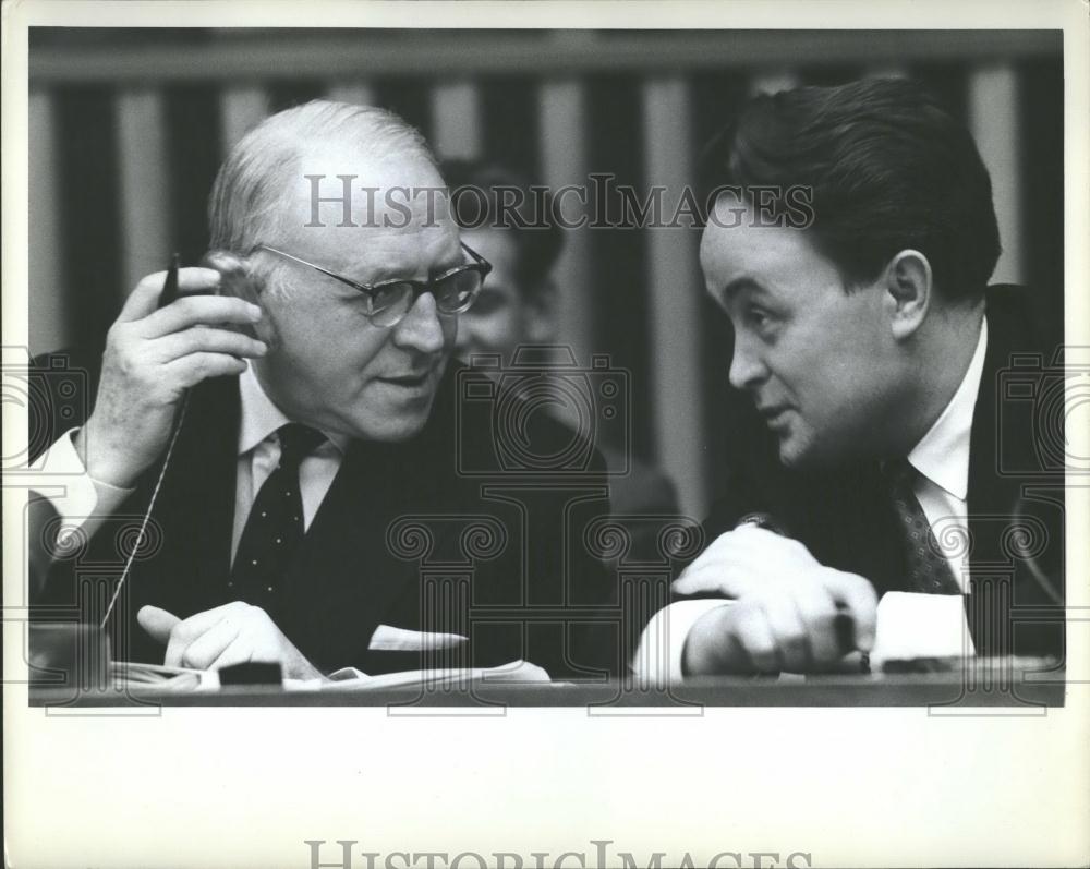 1962 Press Photo Amb Valerian Aleksandrovich Zorin & Nikhail Korneevich Polonik, - Historic Images