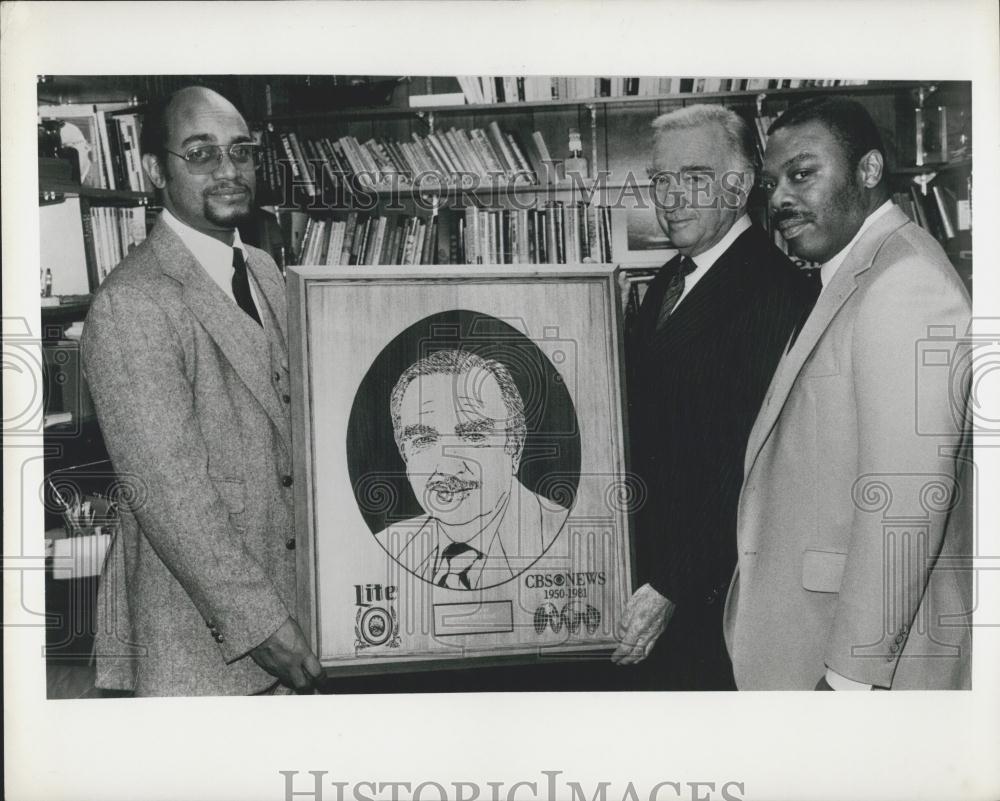 1980 Press Photo Walter Cronkite Journalist CBS News New York City - Historic Images