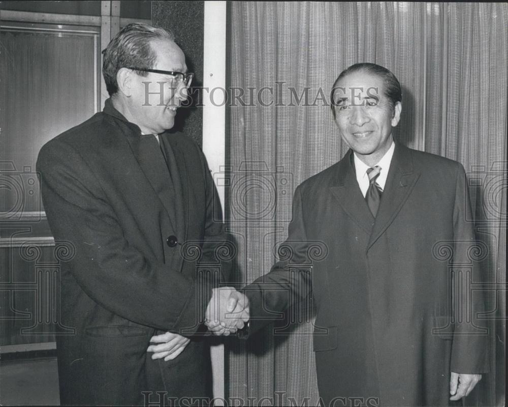 1974 Press Photo Japan's Mr. Toshio Kimura & Mr. Haruki Mori - Historic Images