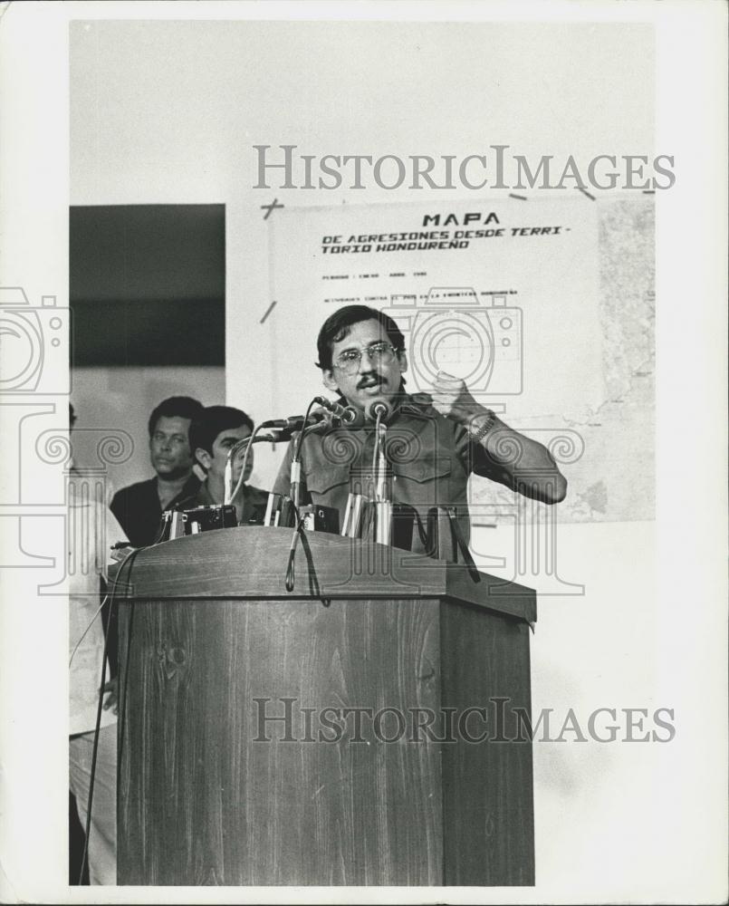 1987 Press Photo Alberto Ortega, Minister of Defense, Nicaragua - Historic Images