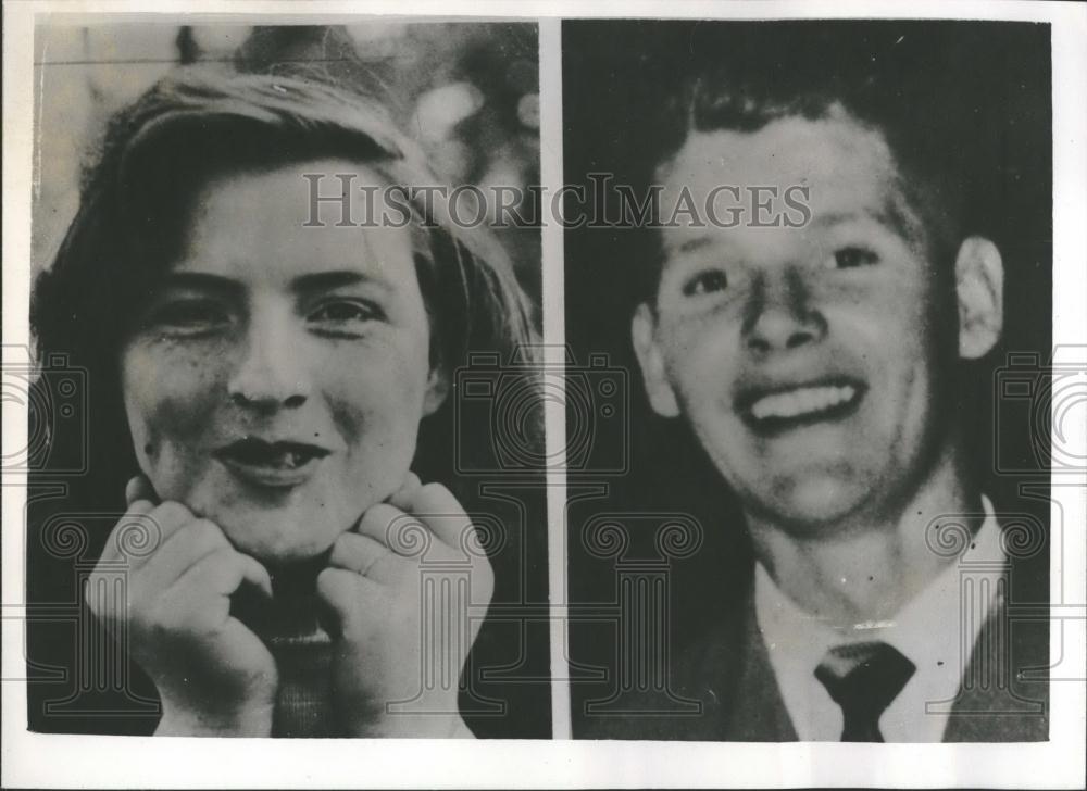 1958 Press Photo Rita McLean Marries Donald Forbes On Death Row For Murder/Crime - Historic Images