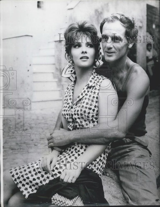 1967 Press Photo Gina Lollobrigida & Phil Leroy, "Good Evening Mrs Campbell" - Historic Images