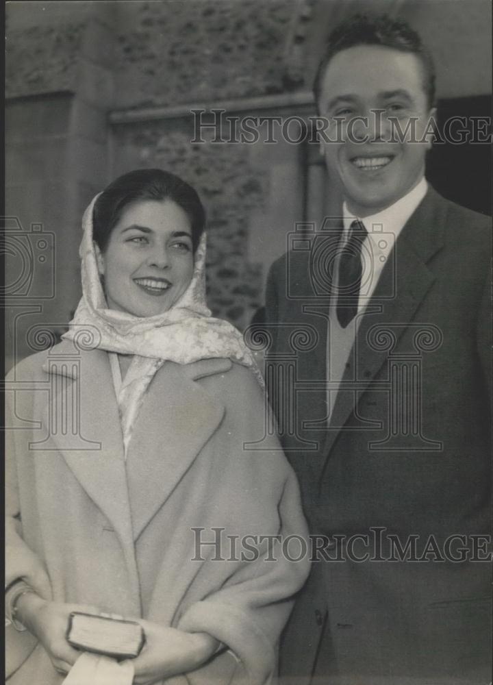 1956 Press Photo Princess Helen, Count Limburg-Stirum - Historic Images