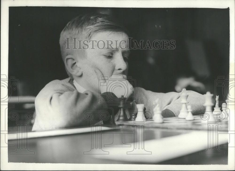 1959 Press Photo London Primary Schools Chess Association - Historic Images