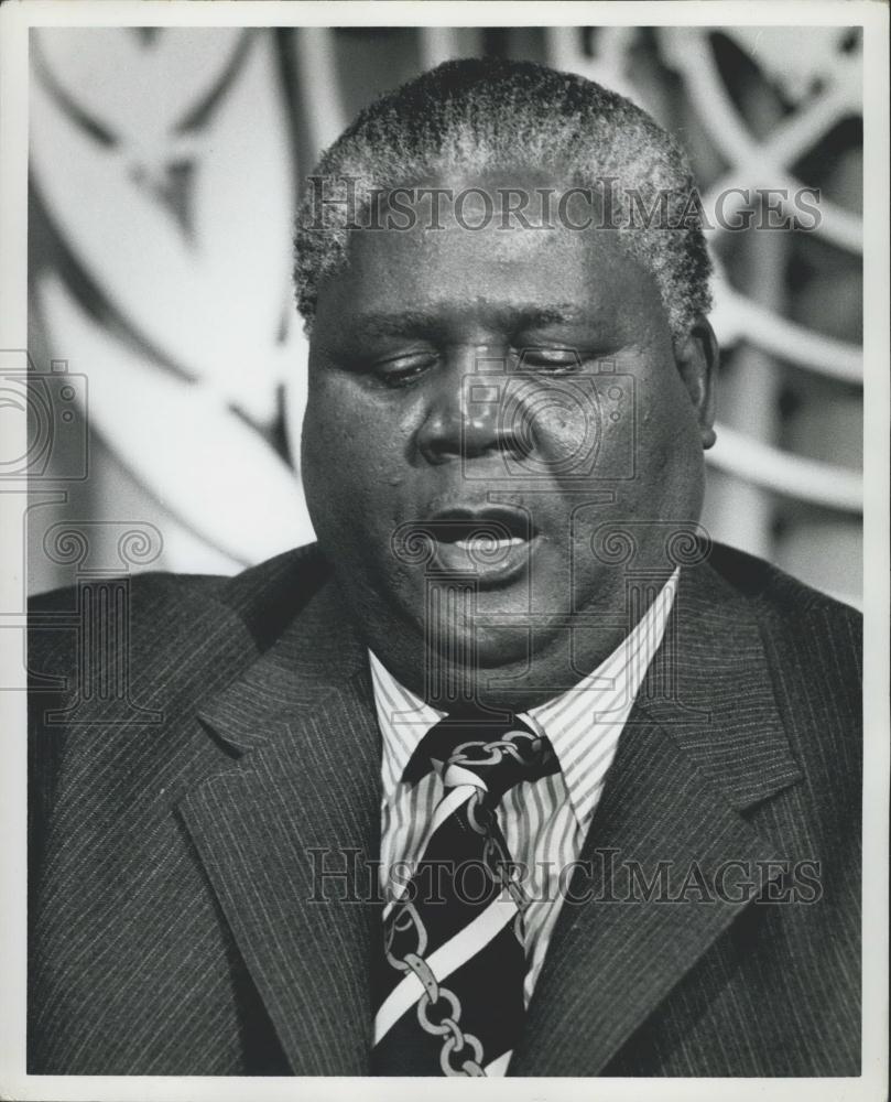 1979 Press Photo Joshua Nkomo, President, Zimbabwe African People&#39;s Union - Historic Images