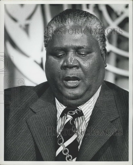 1979 Press Photo Joshua Nkomo, President, Zimbabwe African People's Union - Historic Images