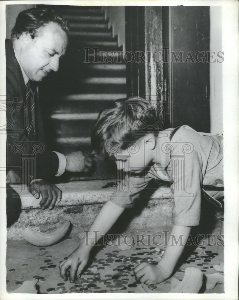 1983 Press Photo Prince Massimo and son Stefano - Historic Images