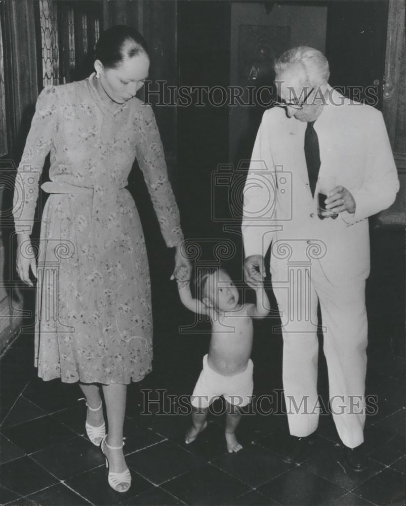 Press Photo Prince Vitoorio Massimo,Princess Josepha and baby - Historic Images