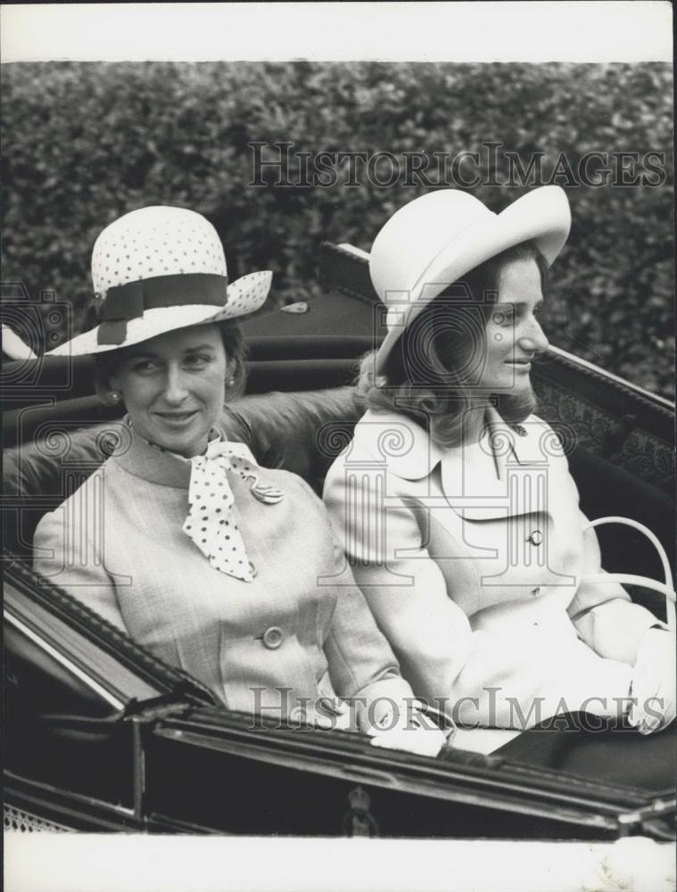 1973 Press Photo Princess Alexandra &amp; Lady Angela Oswald - Historic Images