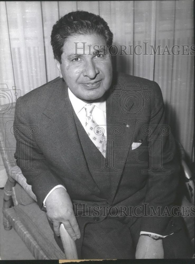 1957 Press Photo Dr. Mahmoud Mehran,Iranian Minister of Education - Historic Images