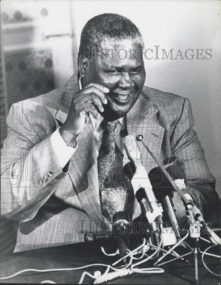 Press Photo Joshua Nkomo, President, Zimbabwe African People's Union - Historic Images
