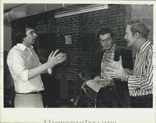 Press Photo Scene from Arthur Millers play The Amesium Clock"" - Historic Images