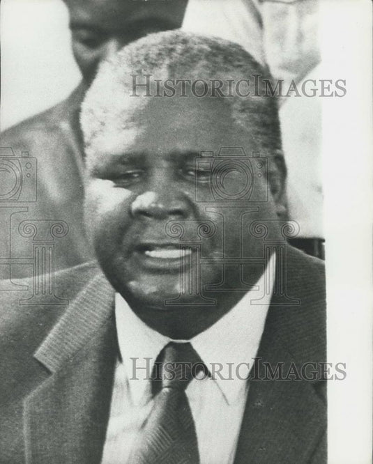 1980 Press Photo Joshua Nkomo, President, Zimbabwe African People's Union - Historic Images