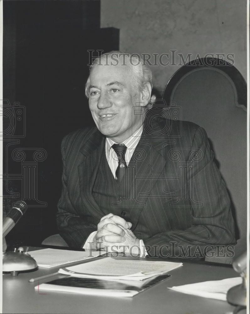 1977 Press Photo Sir David Orr ,Unilever Chairman - Historic Images