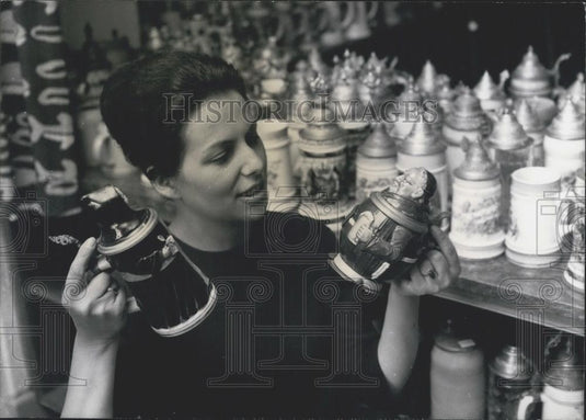 1964 Press Photo Beer Stein Collection - Historic Images