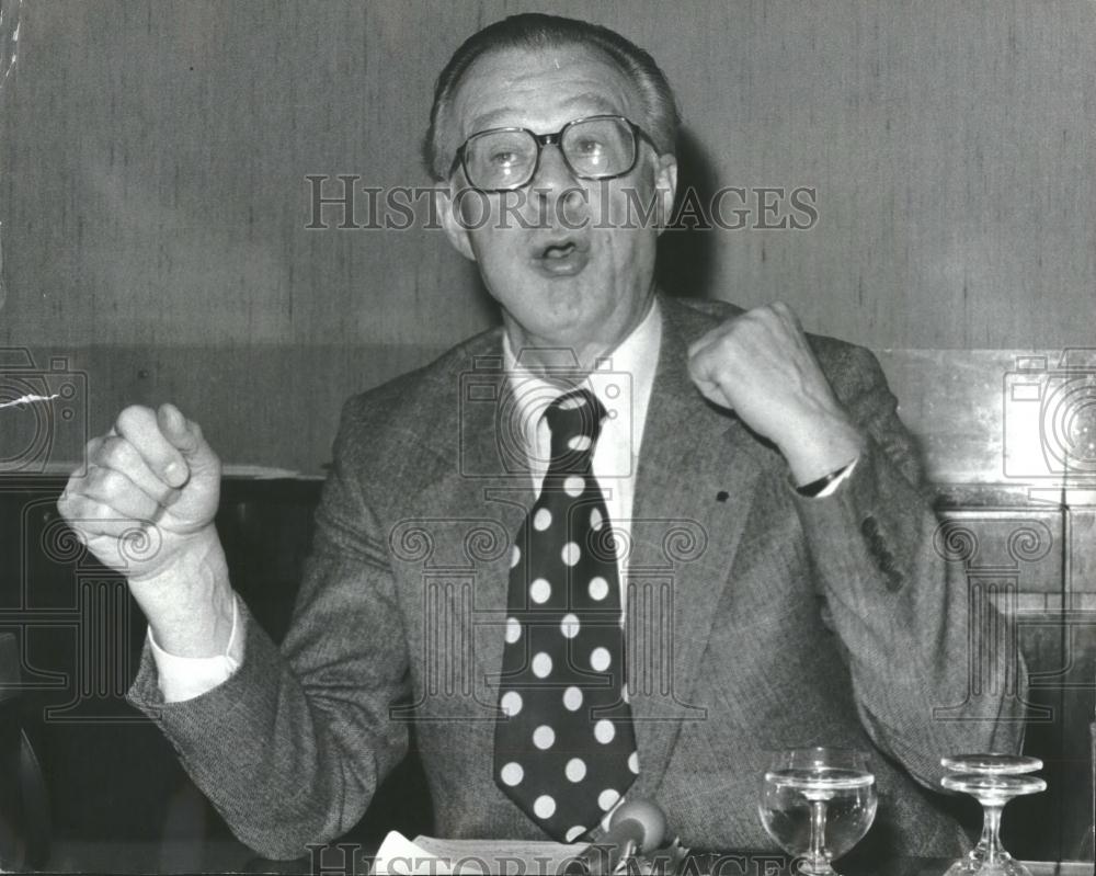 Press Photo Sir Charles Villiers chairman of the British Steel Corporation - Historic Images