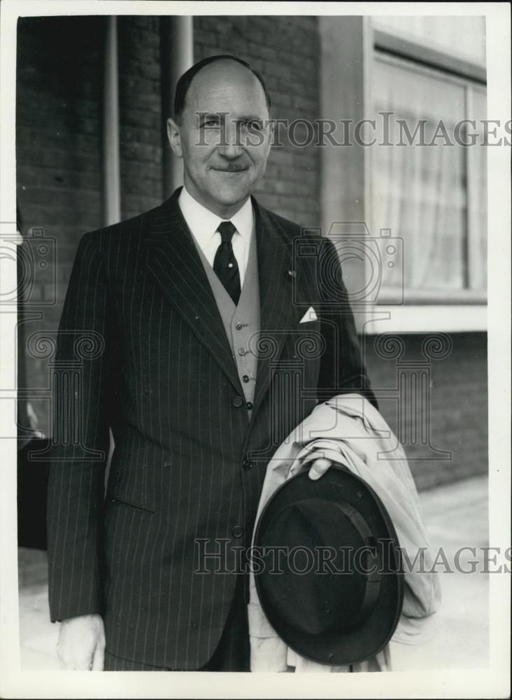 1958 Press Photo Dutch Foreign Minister ,Dr. Joseph Luns - Historic Images